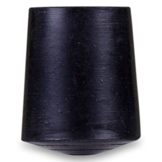 Contera de Caucho de 16 mm Negra, 1 Unidad