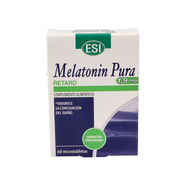 ESI Melatonin Pura Retard de 1,9 mg, 60 microtabletas 