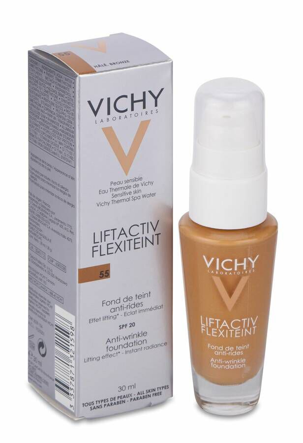 Vichy Flexilift Teint 55 Bronze Fondo De Maquillaje Antiarrugas, 30 ml