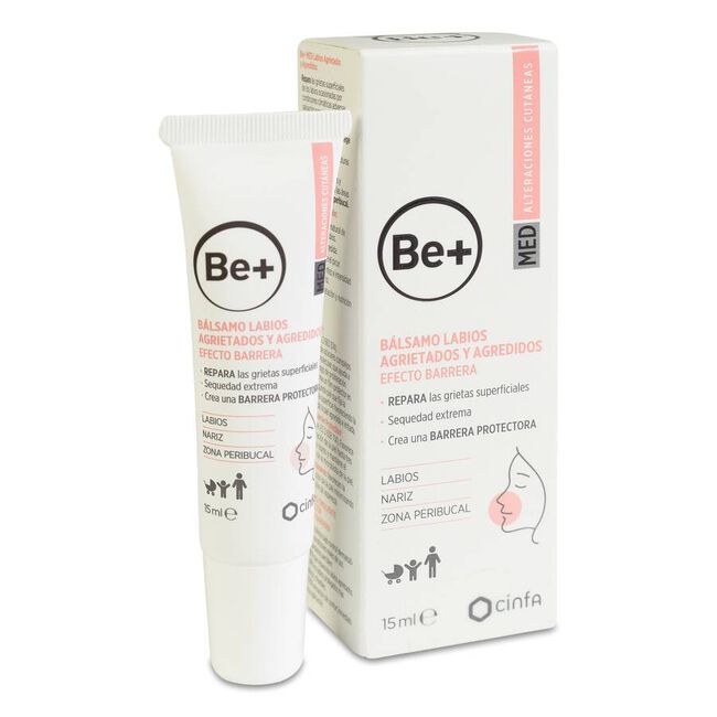 Be+ Med Bálsamo Labios Agrietados, 15 ml