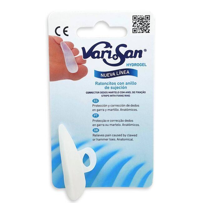 Varisan Hydrogel Ratoncitos con Anillo de Sujeción Talla Pequeña Pie Derecho, 1 Ud