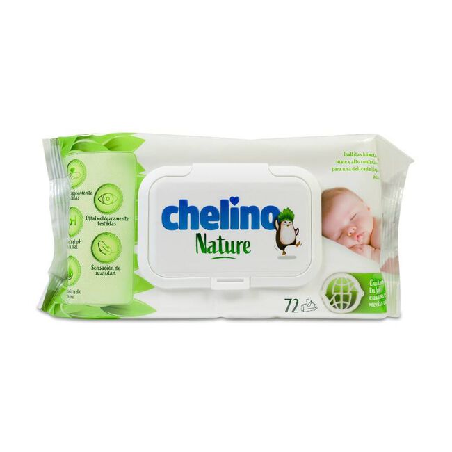 Chelino Nature Toallitas Infantiles, 72 unidades