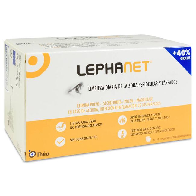 Lephanet, 30 Toallitas + 12 gratis