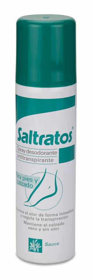 Saltratos Spray Desodorante Antitranspirante Pies y Calzado, 150 ml