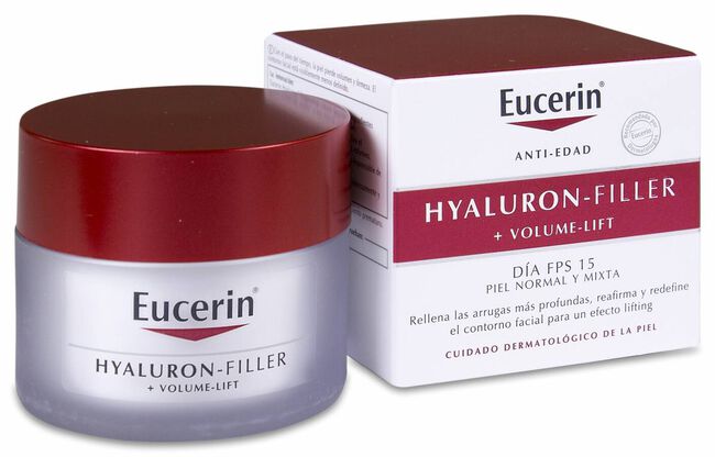 Eucerin Hyaluron-Filler+Volume-Lift Piel Normal/Mixta, 50 ml
