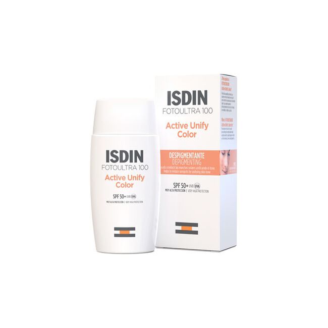 Isdin FotoUltra 100 Active Unify Fusion Fluid Color Antimanchas SPF 50+, 50 ml