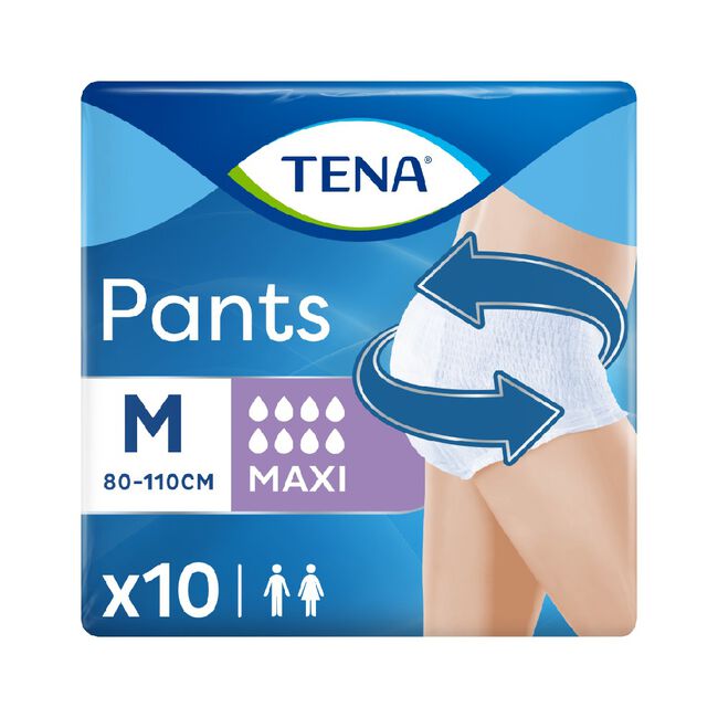 Tena Pants Maxi Talla Mediana, 10 Uds