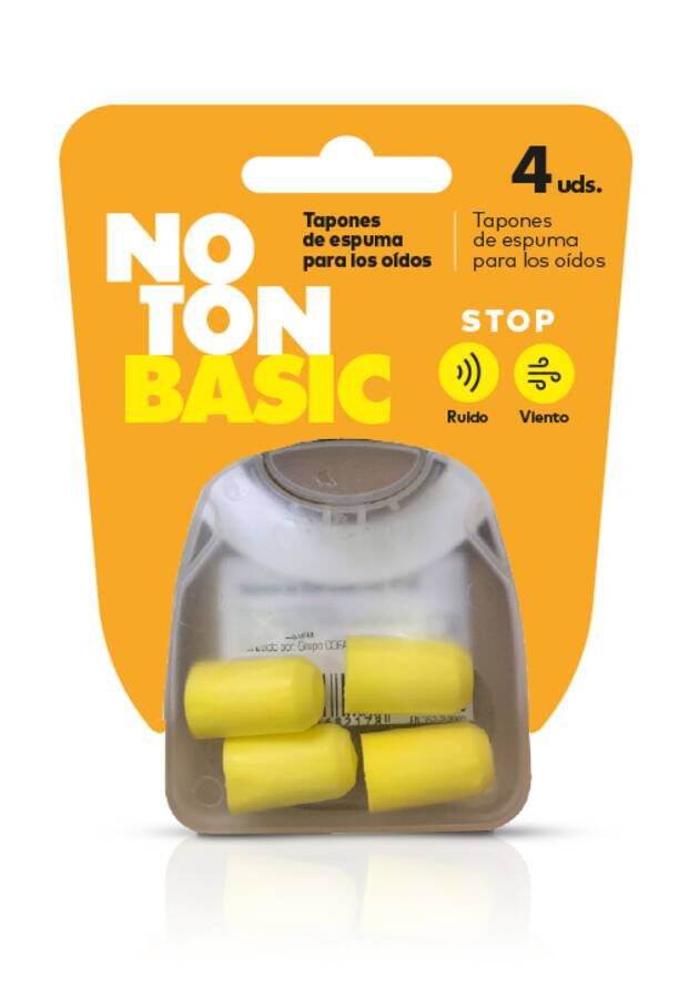 Noton Basic Tapones de Espuma para Oídos, 4 Uds