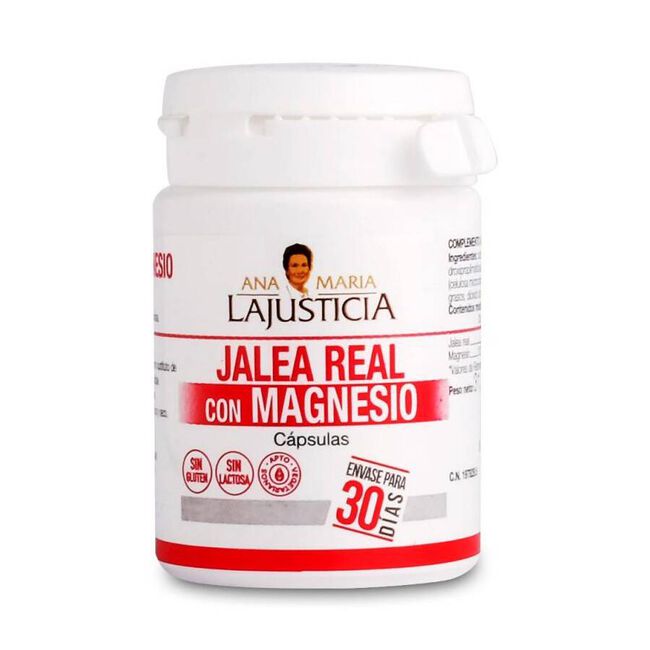 Ana María LaJusticia Jalea Real con Magnesio, 60 Cápsulas