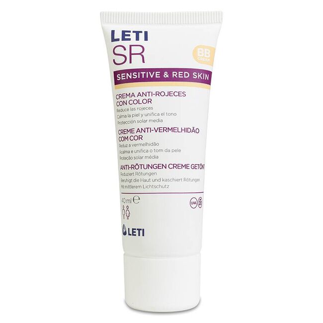 LETI SR Crema Anti-Rojeces Con Color SPF 20, 40 ml