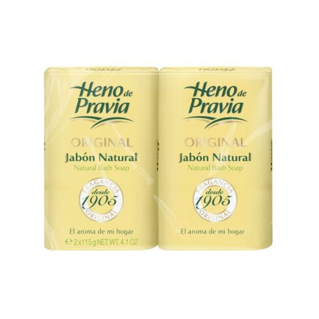 Pack Heno de Pravia Jabón Natural, 2 Pastillas