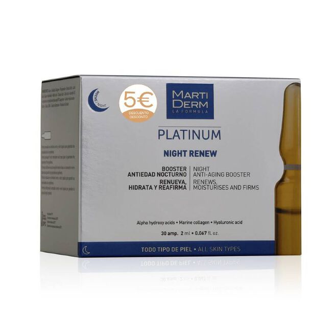 Promoción MartiDerm Night Renew, 30 Ampollas