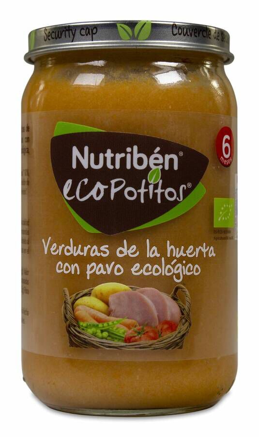 Nutribén Ecopotito Verduras de la Huerta y Pavo, 1 Ud