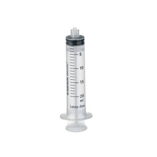 Omnifix Jeringa 3 Cuerpos 20 ml, 100 Unidades