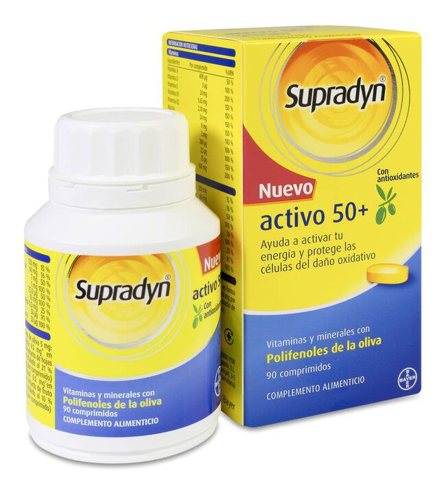 Supradyn Activo 50+ con Antioxidantes, 90 Uds