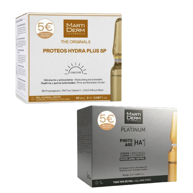 Pack Martiderm Platinum Photo Age + Proteos Hydra Plus SP,