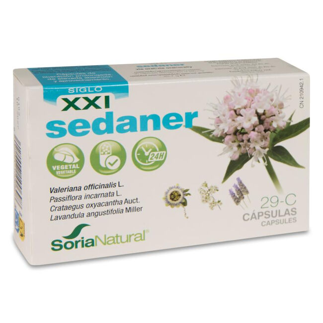 Soria Natural Sedaner 29-C Cápsulas, 30 unidades