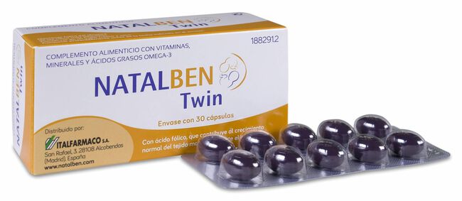 Natalben Supra Twin Embarazo 30 cápsulas