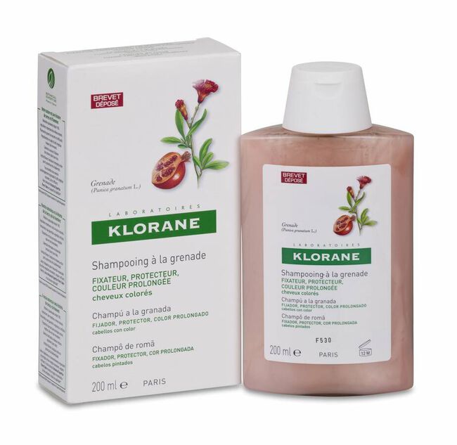 Klorane Champú Sublimador a la Granada, 200 ml