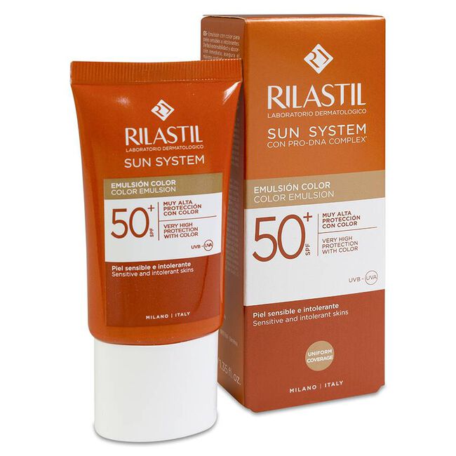 Rilastil Sun System SPF 50+ Color Emulsión Facial, 50 ml