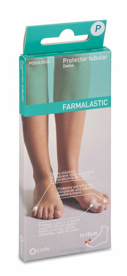 Farmalastic Protector Tubular Dedos Gel De Silicona Pequeña, 1 Ud