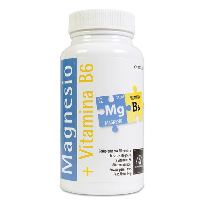 Naturalista Magnesio + Vitamina B6, 60 comprimidos