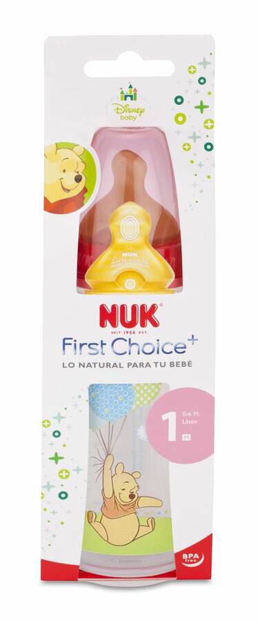 NUK Biber&oacute;n FC+ PP Winnie the Pooh L&aacute;tex, 300 ml
