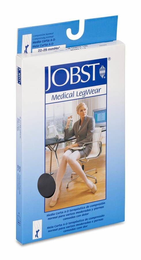 Jobst Media Corta 140 Negro Talla 6, 2 Unidades