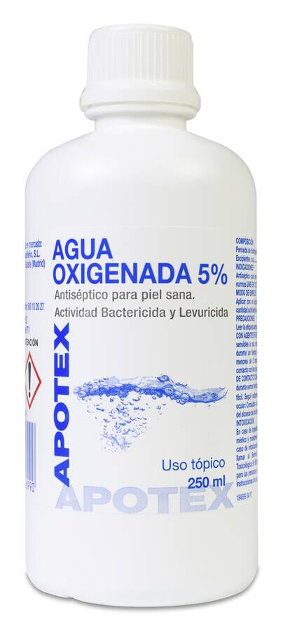 Apotex Agua Oxigenada al 5%, 250 ml