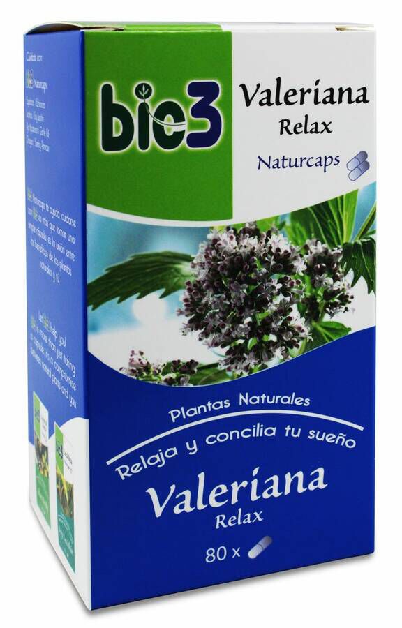 Bie3 Valeriana Naturcaps 500 mg, 80 Cápsulas