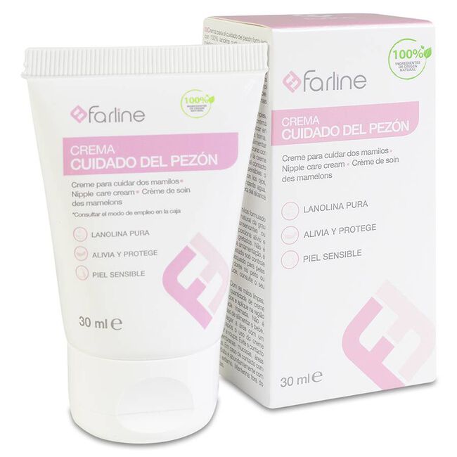 Farline Crema para el Cuidado del Pezón, 30 ml