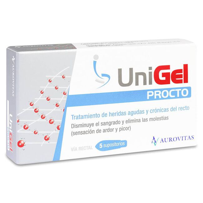 imagen de Unigel Procto, 5 Supositorios.