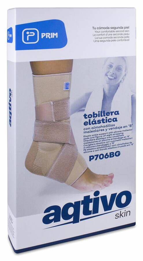 Prim Aqtivo Skin Tobillera con Almohadillas en 8 Talla S, 1 Ud