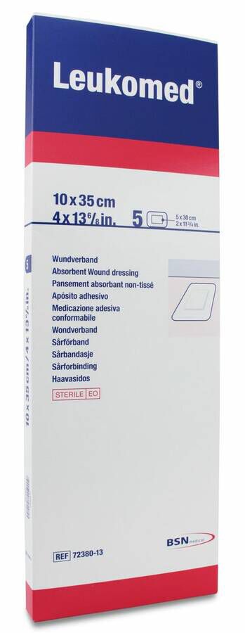 Leukomed Apósito Postoperatorio 10 cm x 35 cm, 5 Uds