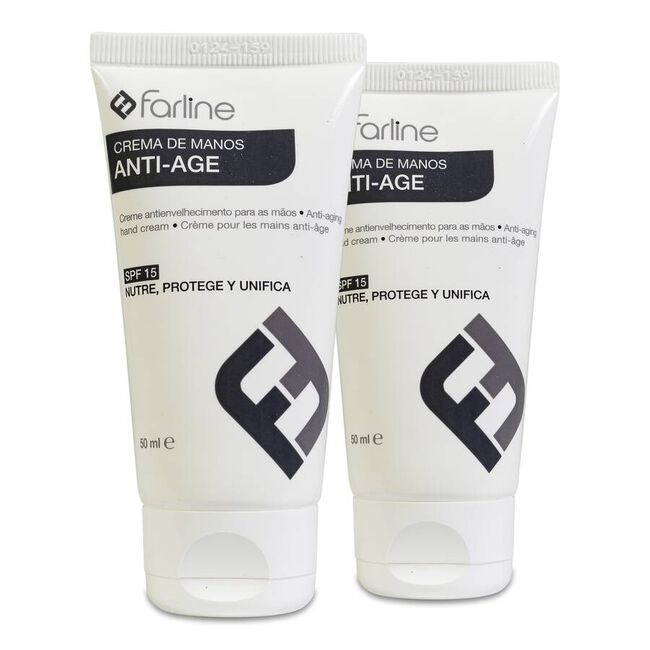 Duplo Farline Crema De Manos Anti-Age, 2 x 50 ml