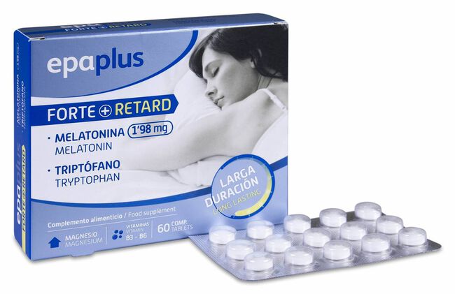 Epaplus Melatonina Forte+ Retard 1,98 mg, 60 Comprimidos