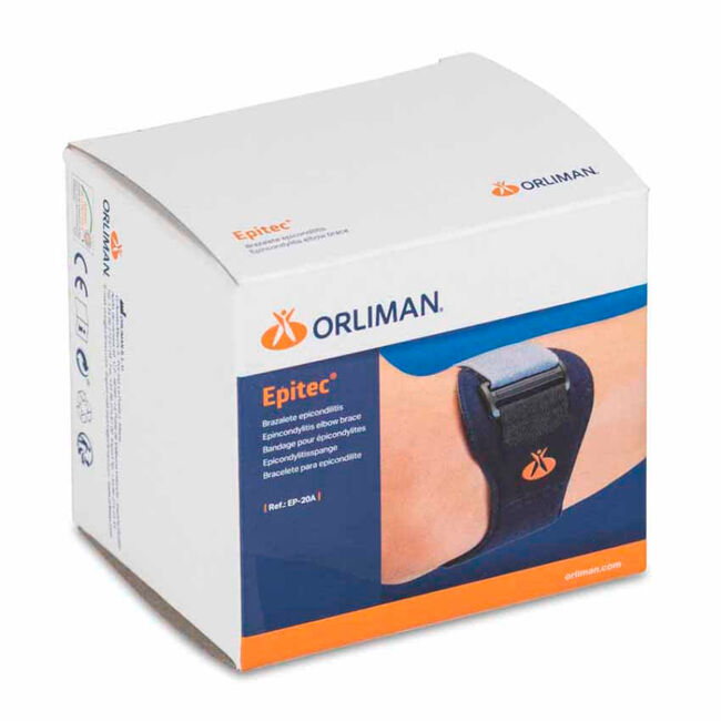 Orliman Banda Epicondilitis Epitrocleitis Almohadillada EP-20A, 1 Unidad