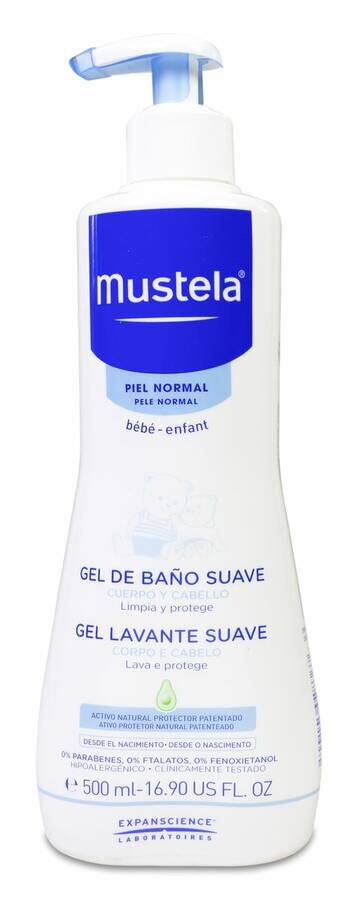 Mustela Gel de Baño Suave, 500 ml