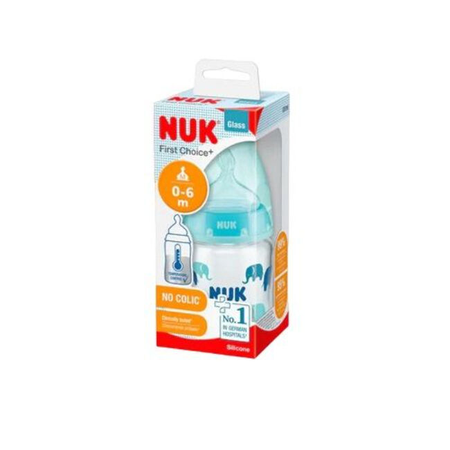 Nuk Biberón Fc+ Tc Silicona Niño 0-6 m, 120 ml