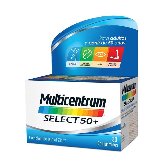 Multicentrum Select 50+, 30 Comprimidos