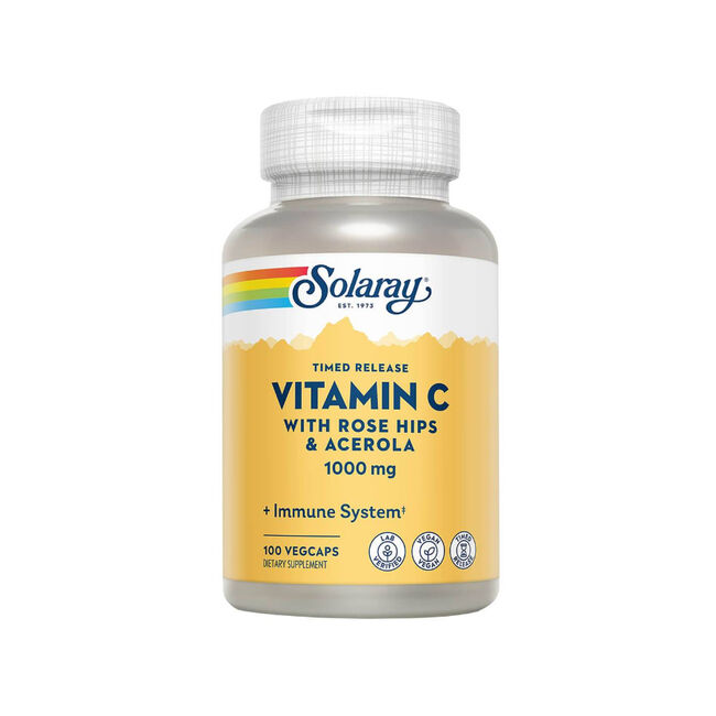 Solaray Acción Retardada Vitamina C 1000 mg, 100 unidades
