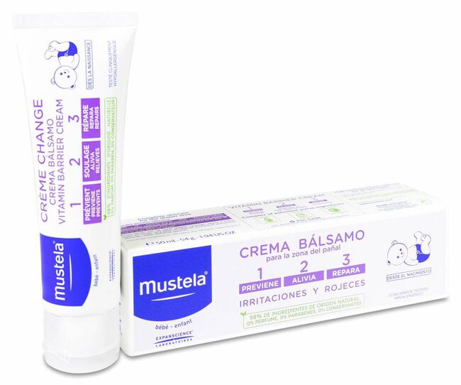 Mustela Crema Bálsamo 1 2 3, 50 ml