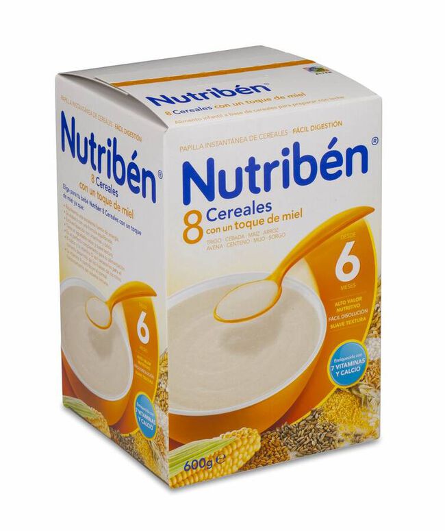 Nutribén 8 Cereales con Toque de Miel, 600 g
