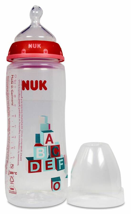 NUK Biberon FC + PP Silicona 2XL 6-18 Meses, 360 ml