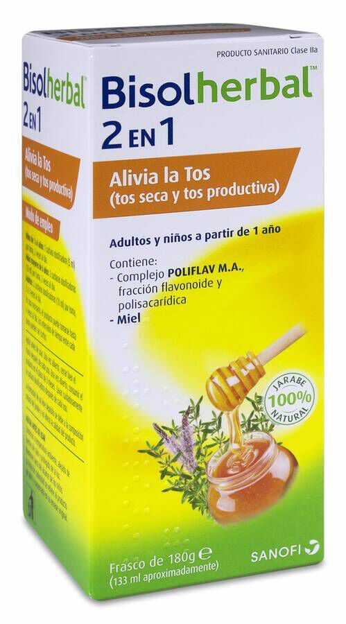 BisolHerbal Jarabe Adultos y Niños, 180 g