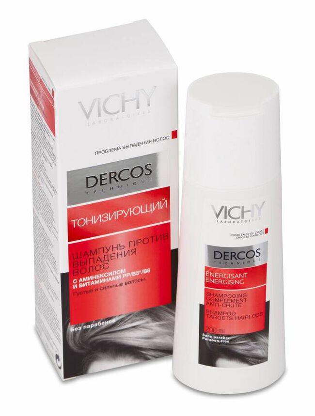 Vichy Dercos Champú Estimulante, 200 ml