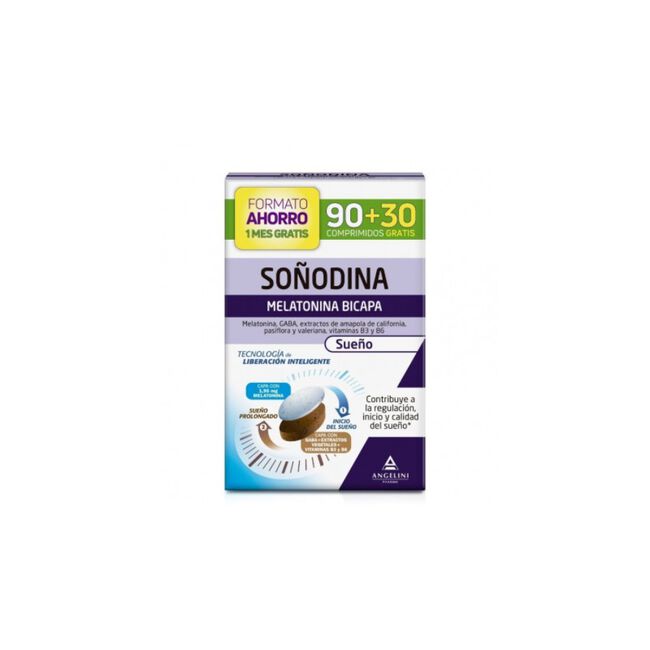 Soñodina Melatonina Bicapa, 90 + 30 comprimidos