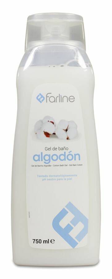 Farline Gel de Baño Algodón, 750 ml