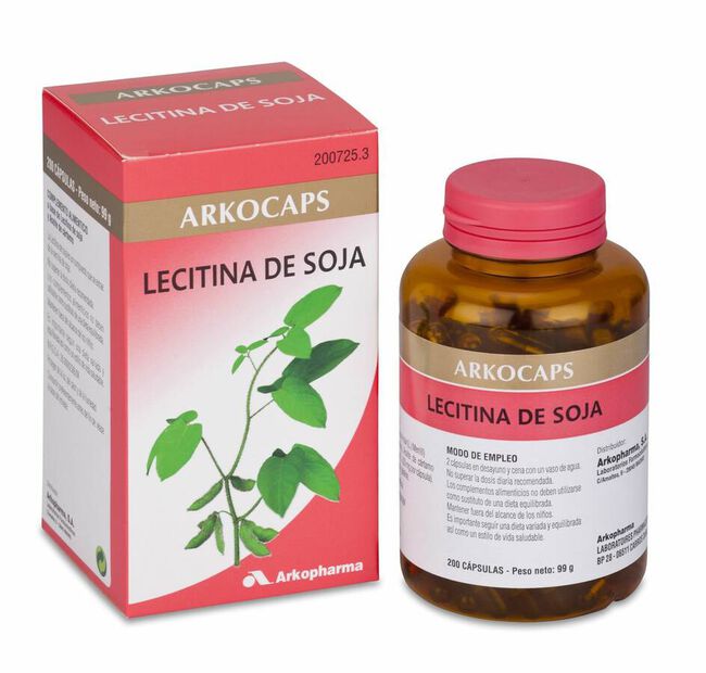 Arkopharma Arkocáspulas Lecitina De Soja 400 mg, 200 Cápsulas
