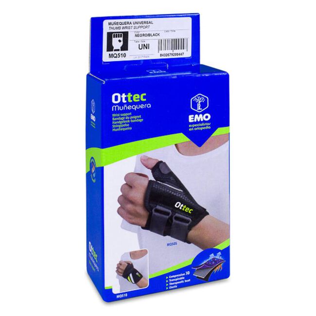 Emo Ottec Muñequera Envolvente MQ510, 1 Ud